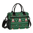thumbnail image 1 of FORMRS Insulated Lunch Bag for Work School Unisex Large Capacity Cooler with Shoulder Strap, Green Christmas Trees, 1 of 6