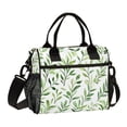 thumbnail image 1 of FORMRS Insulated Lunch Bag Unisex Large Capacity with Shoulder Strap, Green Leafy Pattern, 1 of 6