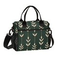 thumbnail image 1 of FORMRS Insulated Lunch Bag Unisex Large Capacity with Shoulder Strap, Green Plants, 1 of 6