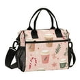 thumbnail image 1 of FORMRS Insulated Lunch Bag Unisex Large Capacity with Shoulder Strap, Hand Drawn Cups, 1 of 6