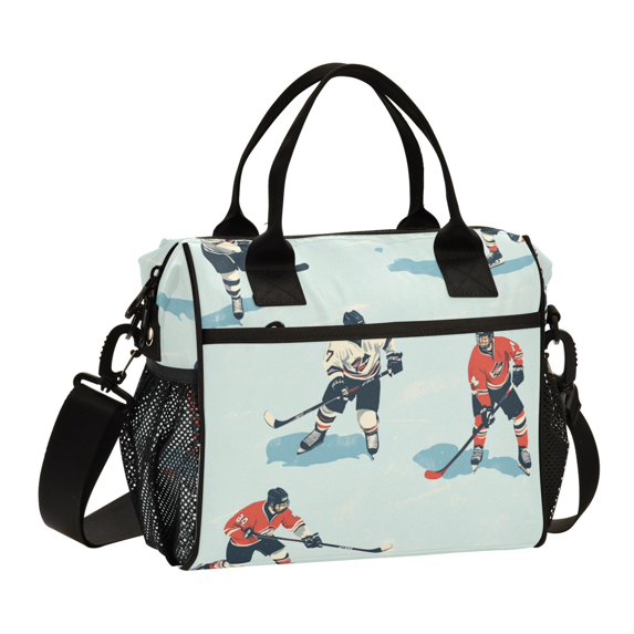 FORMRS Insulated Lunch Bag for Work School Unisex Large Capacity Cooler with Shoulder Strap, Ice Play