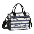 thumbnail image 1 of FORMRS Insulated Lunch Bag Unisex Large Capacity with Shoulder Strap, Light Sharks, 1 of 6