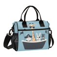 thumbnail image 1 of FORMRS Insulated Lunch Bag for Work School Unisex Large Capacity Cooler with Shoulder Strap, Pirate Animals, 1 of 6