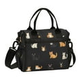 thumbnail image 1 of FORMRS Insulated Lunch Bag Unisex Large Capacity with Shoulder Strap, Pixel Cat, 1 of 6