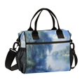 thumbnail image 1 of FORMRS Insulated Lunch Bag for Work School Unisex Large Capacity Cooler with Shoulder Strap, Plants and River, 1 of 6