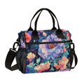 thumbnail image 1 of FORMRS Insulated Lunch Bag for Work School Unisex Large Capacity Cooler with Shoulder Strap, Puprle Ethereal Floral Harmony, 1 of 6