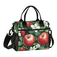 thumbnail image 1 of FORMRS Insulated Lunch Bag Unisex Large Capacity with Shoulder Strap, Red Apple Pattern, 1 of 6