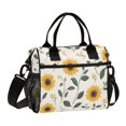 thumbnail image 1 of FORMRS Insulated Lunch Bag Unisex Large Capacity with Shoulder Strap, Sunflower Pattern, 1 of 6