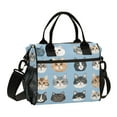 thumbnail image 1 of FORMRS Insulated Lunch Bag Unisex Large Capacity with Shoulder Strap, Vibrant Cute Cat, 1 of 6