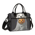 thumbnail image 1 of FORMRS Insulated Lunch Bag Unisex Large Capacity with Shoulder Strap, White Halloween Dog, 1 of 6