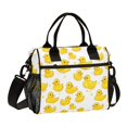 thumbnail image 1 of FORMRS Insulated Lunch Bag for Work School Unisex Large Capacity Cooler with Shoulder Strap, Yellow Rubber Ducks, 1 of 6