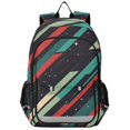 thumbnail image 1 of FORMRS Unisex School Backpack 17" Student Travel Bag with Laptop Compartment, Abstract Stripes, 1 of 7