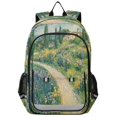 thumbnail image 1 of FORMRS Unisex School Backpack 17" Student Travel Bag with Laptop Compartment, Art Garden Scene, 1 of 7