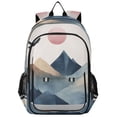 thumbnail image 1 of FORMRS Unisex School Backpack 17" Student Travel Bag with Laptop Compartment, Art Mountains, 1 of 7