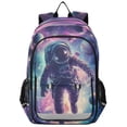 thumbnail image 1 of FORMRS Unisex School Backpack 17" Student Travel Bag with Laptop Compartment, Astronaut Pattern, 1 of 7