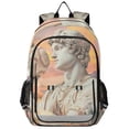 thumbnail image 1 of FORMRS Unisex School Backpack 17" Student Travel Bag with Laptop Compartment, Baseball Statue Pattern, 1 of 7