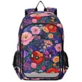 thumbnail image 1 of FORMRS Unisex School Backpack 17" Student Travel Bag with Laptop Compartment, Beautiful Floral Pattern, 1 of 7