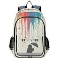 thumbnail image 1 of FORMRS School Backpack 17" Student Travel Bag with Laptop Compartment, Black Astronaut, 1 of 7