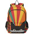 thumbnail image 1 of FORMRS Unisex School Backpack 17" Student Travel Bag with Laptop Compartment, Black Cat, 1 of 7
