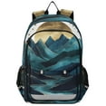 thumbnail image 1 of FORMRS School Backpack 17" Student Travel Bag with Laptop Compartment, Blue Mountains, 1 of 7