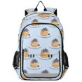 thumbnail image 1 of FORMRS Unisex School Backpack 17" Student Travel Bag with Laptop Compartment, Blueberry Pancake Pattern, 1 of 7