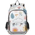 thumbnail image 1 of FORMRS School Backpack 17" Student Travel Bag with Laptop Compartment, Cartoon Doodles, 1 of 7