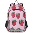 thumbnail image 1 of FORMRS School Backpack 17" Student Travel Bag with Laptop Compartment, Cartoon Strawberry, 1 of 7