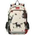 thumbnail image 1 of FORMRS School Backpack 17" Student Travel Bag with Laptop Compartment, Christmas Forest, 1 of 7