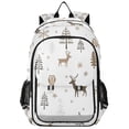 thumbnail image 1 of FORMRS Unisex School Backpack 17" Student Travel Bag with Laptop Compartment, Christmas Forest, 1 of 7