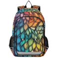 thumbnail image 1 of FORMRS School Backpack 17" Student Travel Bag with Laptop Compartment, Colorful Dragon Scales Pattern, 1 of 7