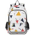 thumbnail image 1 of FORMRS School Backpack 17" Student Travel Bag with Laptop Compartment, Colorful Triangles, 1 of 7
