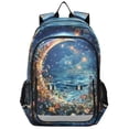 thumbnail image 1 of FORMRS School Backpack 17" Student Travel Bag with Laptop Compartment, Crystal Moon, 1 of 7