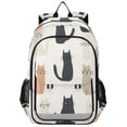 thumbnail image 1 of FORMRS Unisex School Backpack 17" Student Travel Bag with Laptop Compartment, Cute Cartoon Cats, 1 of 7