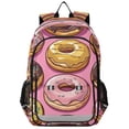 thumbnail image 1 of FORMRS School Backpack 17" Student Travel Bag with Laptop Compartment, Cute Doughnuts Pattern, 1 of 7