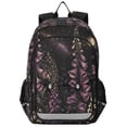 thumbnail image 1 of FORMRS Unisex School Backpack 17" Student Travel Bag with Laptop Compartment, Dark Gothic Floral, 1 of 7