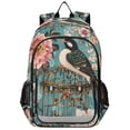 thumbnail image 1 of FORMRS School Backpack 17" Student Travel Bag with Laptop Compartment, Floral Bird Pattern, 1 of 7