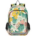 thumbnail image 1 of FORMRS School Backpack 17" Student Travel Bag with Laptop Compartment, Floral Wave, 1 of 7