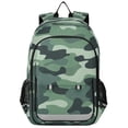 thumbnail image 1 of FORMRS Unisex School Backpack for Niños 17" Travel Laptop Bag with Compartment Pockets, Forest Camouflage Pattern, 1 of 7