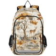 thumbnail image 1 of FORMRS School Backpack 17" Student Travel Bag with Laptop Compartment, Forest Pattern, 1 of 7