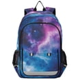 thumbnail image 1 of FORMRS Unisex School Backpack 17" Student Travel Bag with Laptop Compartment, Galaxy Pattern, 1 of 7