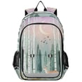 thumbnail image 1 of FORMRS Unisex School Backpack 17" Student Travel Bag with Laptop Compartment, Green Deer, 1 of 7
