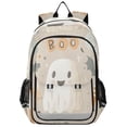 thumbnail image 1 of FORMRS Unisex School Backpack 17" Student Travel Bag with Laptop Compartment, Halloween Ghosts, 1 of 7