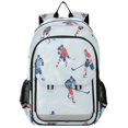 thumbnail image 1 of FORMRS Unisex School Backpack 17" Student Travel Bag with Laptop Compartment, Hockey Action Zone, 1 of 7