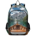 thumbnail image 1 of FORMRS Unisex School Backpack 17" Student Travel Bag with Laptop Compartment, Lake, 1 of 7