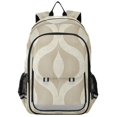 thumbnail image 1 of FORMRS Unisex School Backpack 17" Student Travel Bag with Laptop Compartment, Light Brown Pattern, 1 of 7