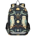thumbnail image 1 of FORMRS School Backpack 17" Student Travel Bag with Laptop Compartment, Mystical Owls Pattern, 1 of 7