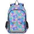 thumbnail image 1 of FORMRS Unisex School Backpack 17" Student Travel Bag with Laptop Compartment, Neon Starfish Pattern, 1 of 7