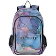 thumbnail image 1 of FORMRS School Backpack 17" Student Travel Bag with Laptop Compartment, Pink Marble Pattern, 1 of 7