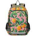 thumbnail image 1 of FORMRS School Backpack 17" Student Travel Bag with Laptop Compartment, Pink Oranges, 1 of 7