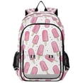 thumbnail image 1 of FORMRS Unisex School Backpack 17" Student Travel Bag with Laptop Compartment, Pink Popsicle Pattern, 1 of 7